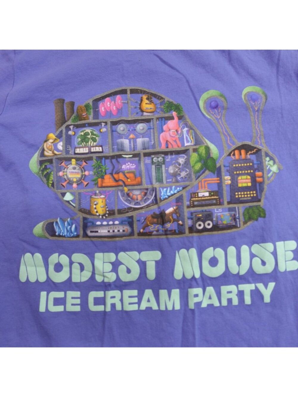 Modest Mouse Shirt Medium Blue Ice Cream Party